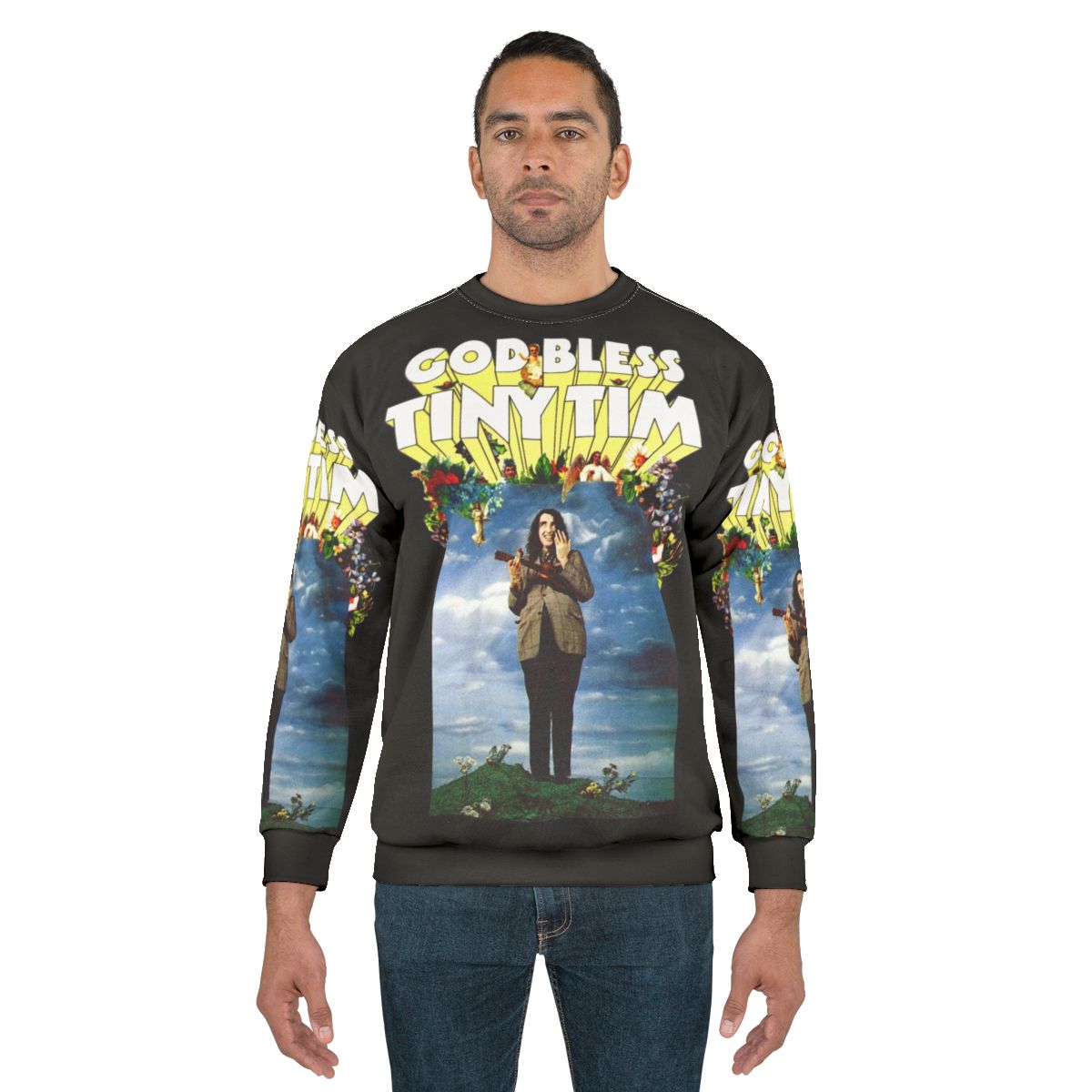 God Bless Tiny Tim 1960s Singer Sweatshirt