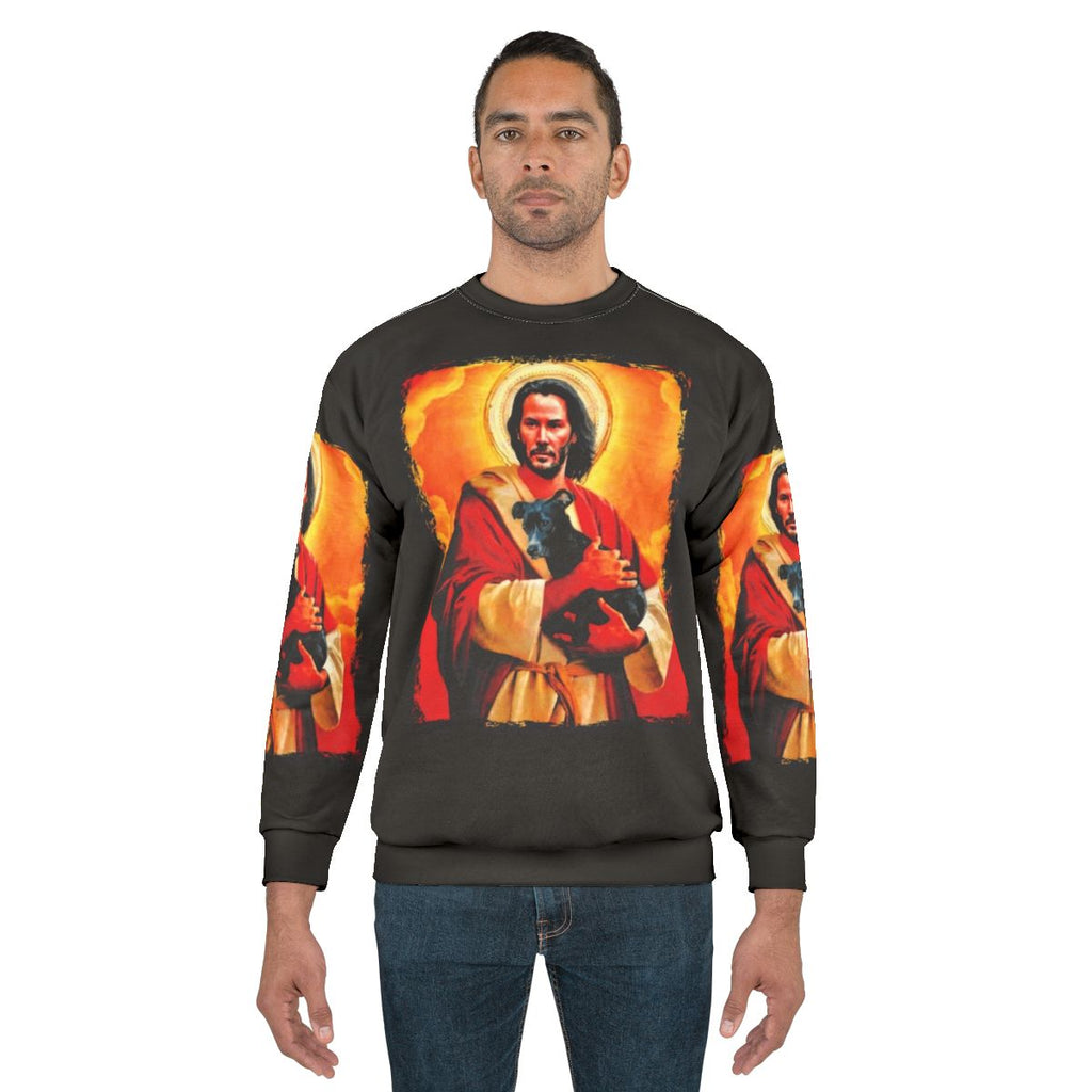 Keanu Reeves "God Dog" Graphic Sweatshirt