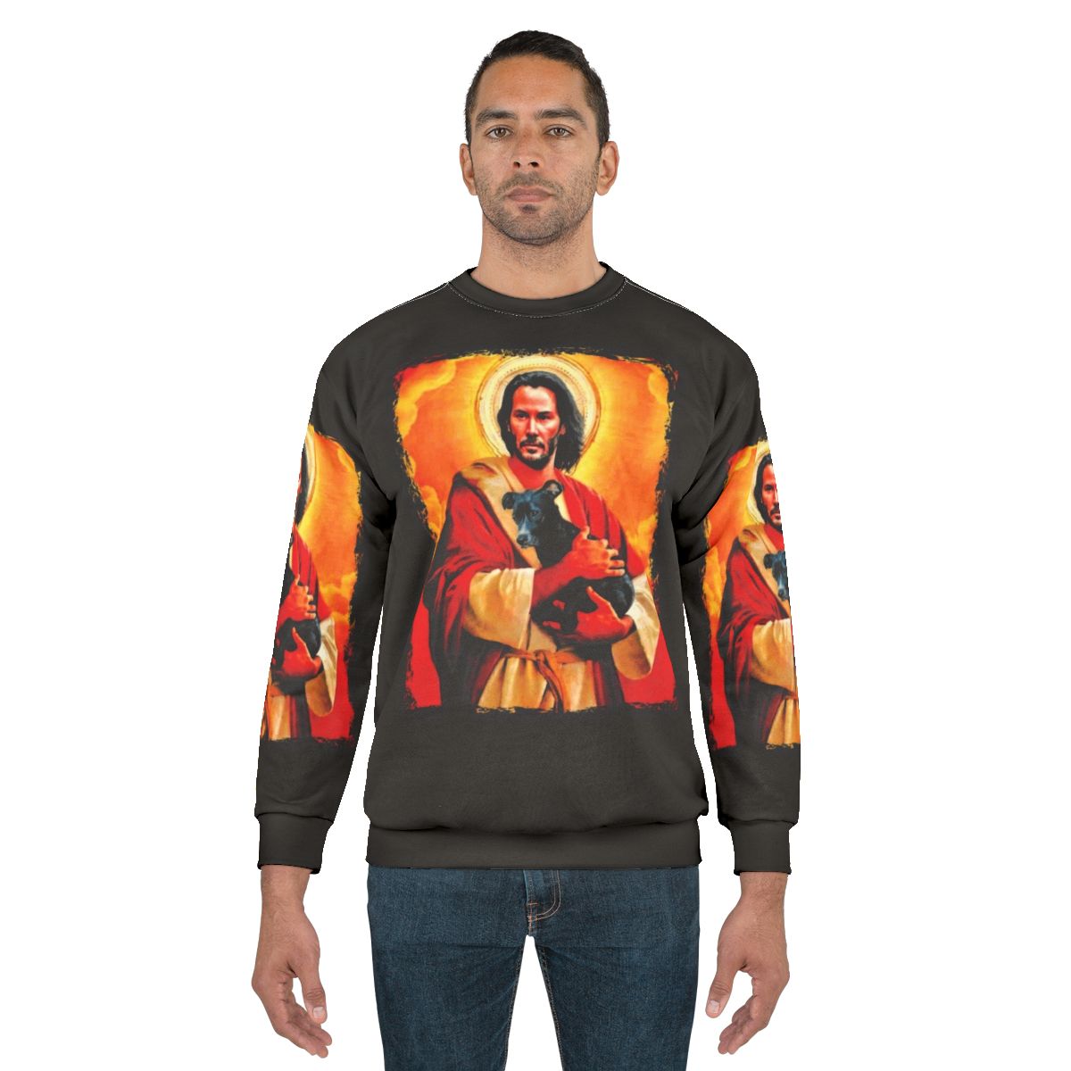 Keanu Reeves "God Dog" Graphic Sweatshirt