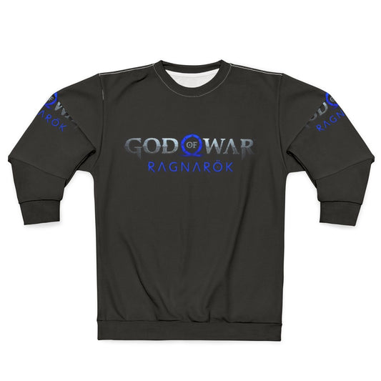 God of War Ragnarok gaming sweatshirt with iconic game logo