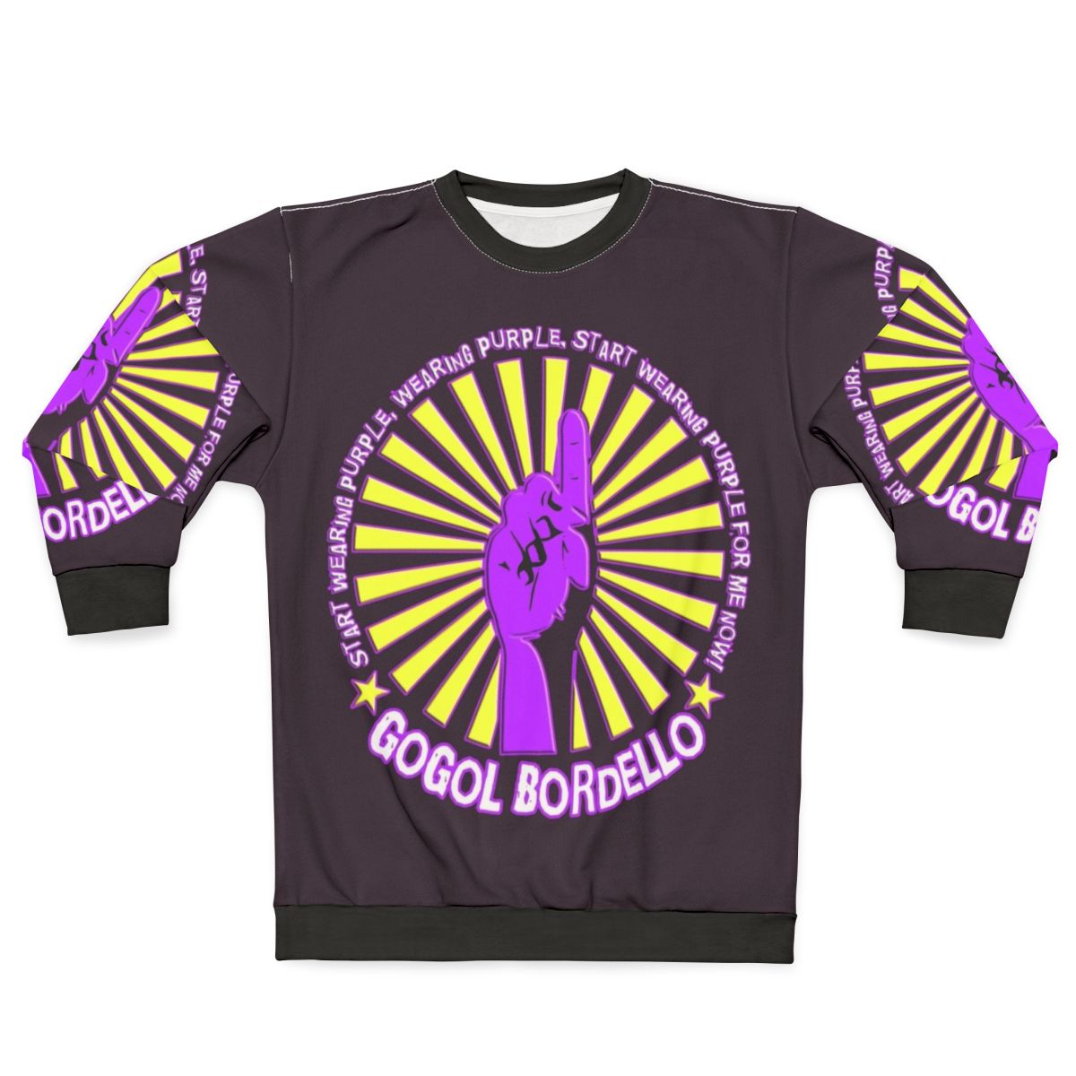 Gogol Bordello "Start Wearing Purple" Music Band Sweatshirt