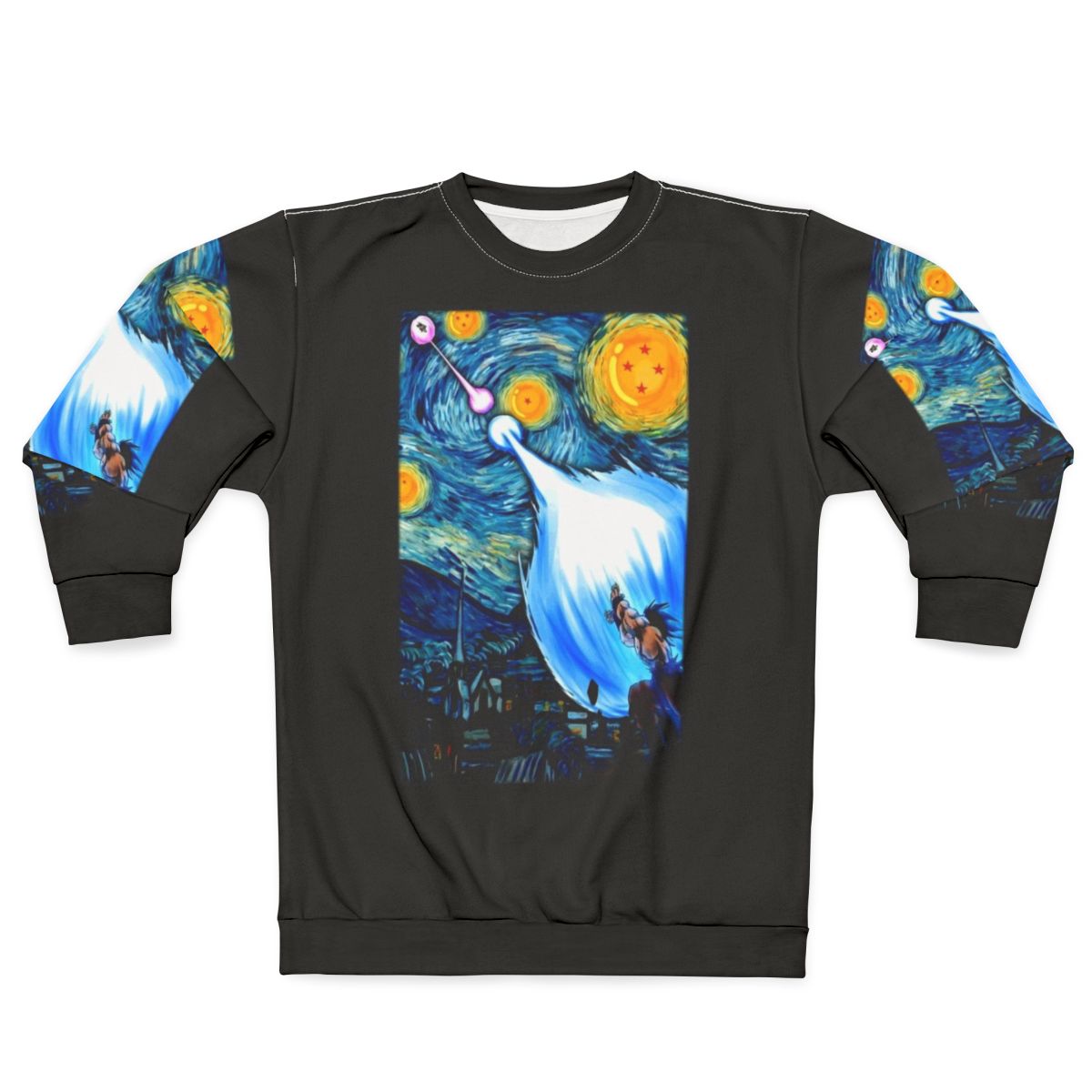 Dragon Ball Z Goku vs Vegeta Starry Night Sweatshirt