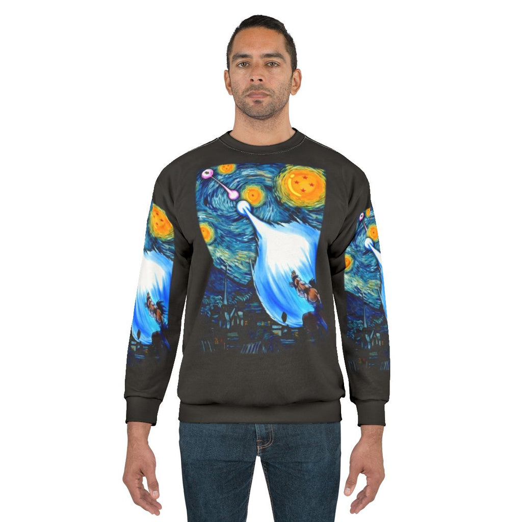 Dragon Ball Z Goku vs Vegeta Starry Night Sweatshirt