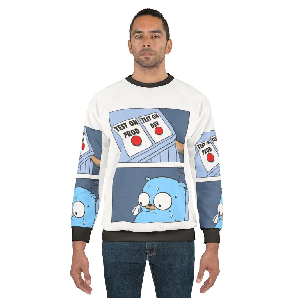 Golang Gopher Two Button Sweatshirt
