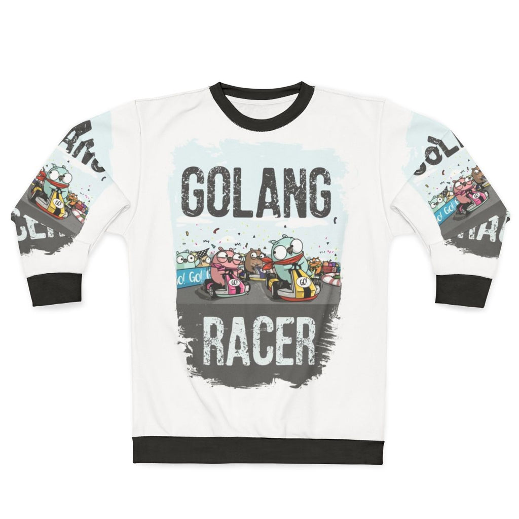 Golang Racer Sweatshirt with Gopher Logo