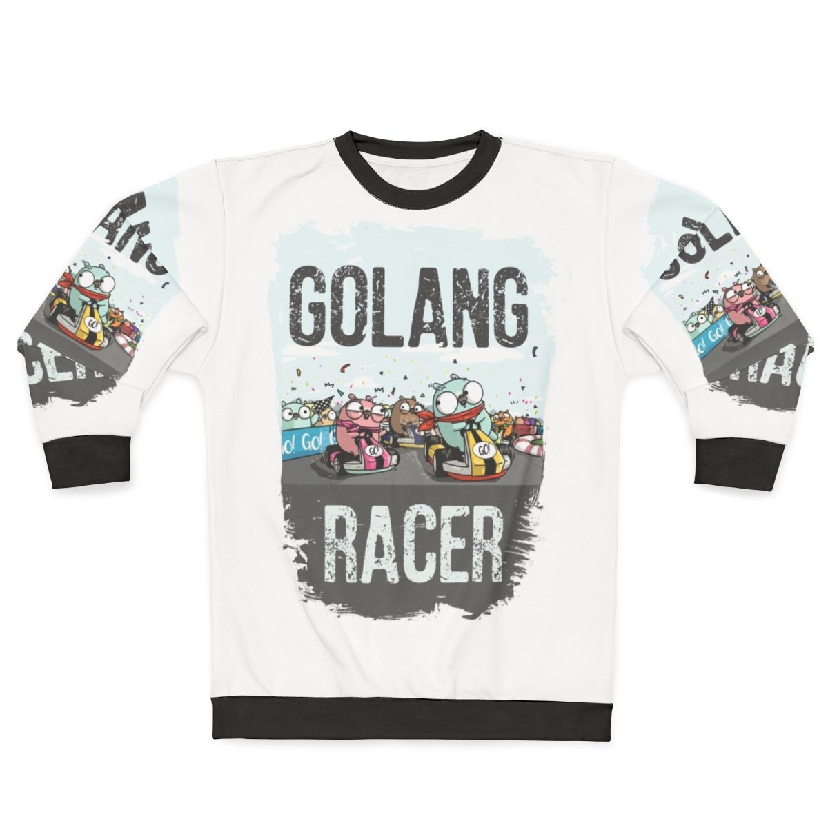 Golang Racer Sweatshirt with Gopher Logo