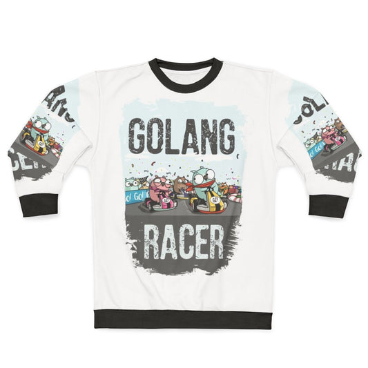 Golang Racer Sweatshirt with Gopher Logo