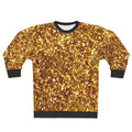 Gold sequin pattern sweatshirt