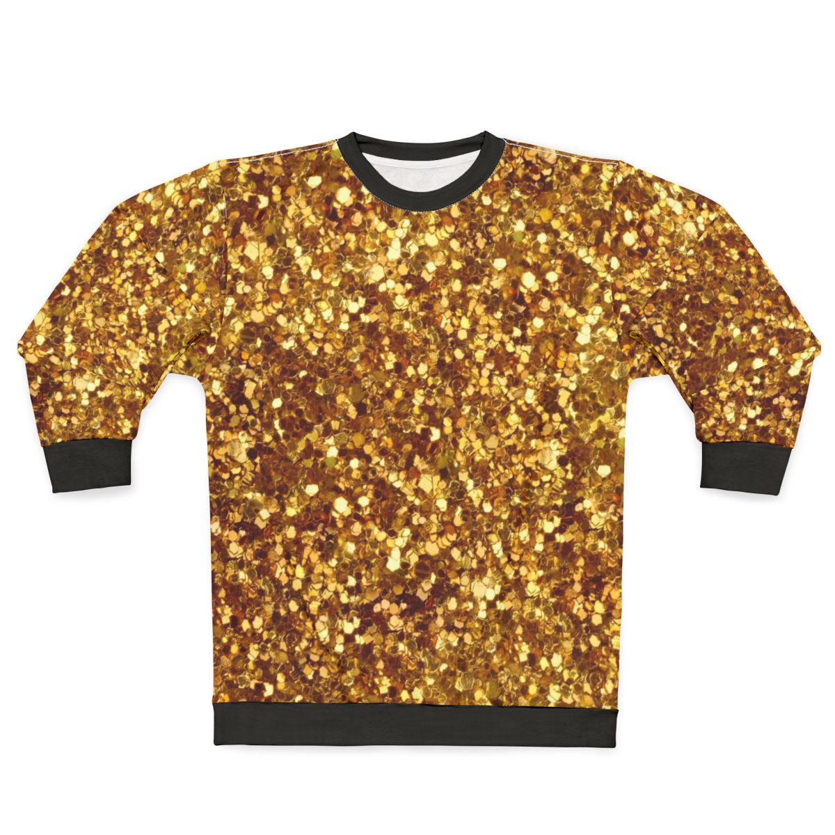 Gold sequin pattern sweatshirt
