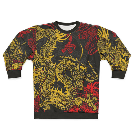 Sweatshirt featuring a majestic Chinese dragon design