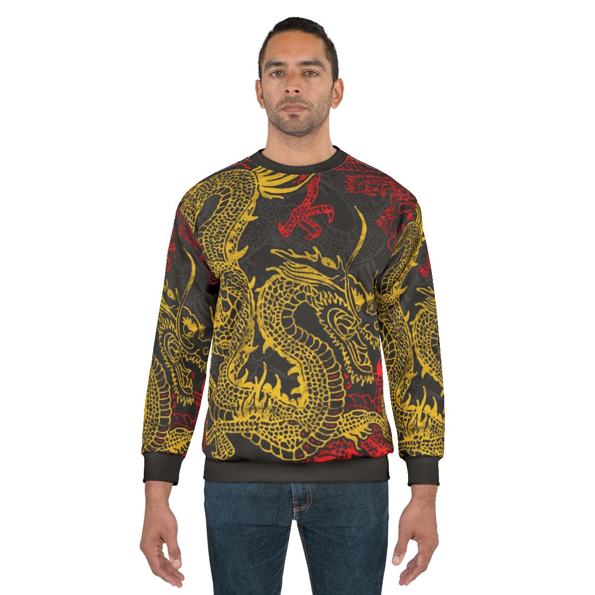 Sweatshirt featuring a majestic Chinese dragon design