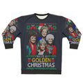 Golden Retro Christmas Sweatshirt - Ugly 80s Holiday Sweater