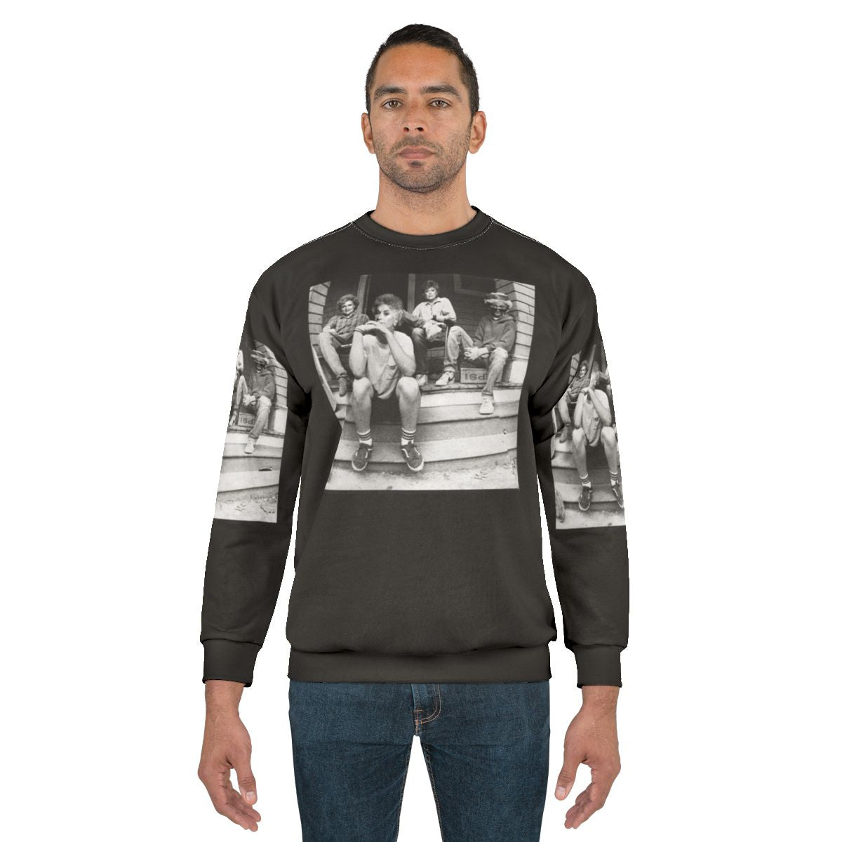 Golden Girls Sweatshirt with Iconic Characters Blanche, Rose, Dorothy, and Sophia