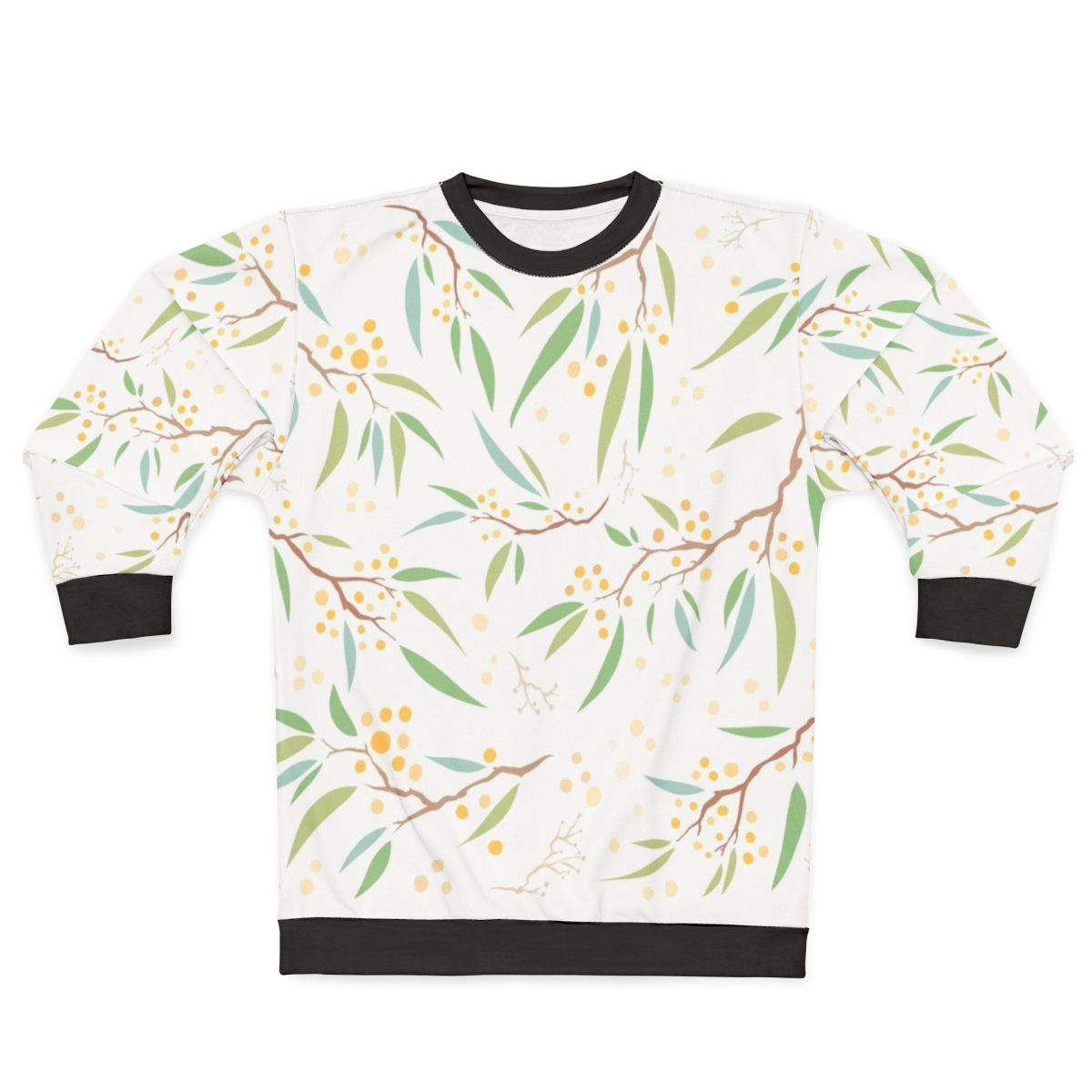 Golden Wattle Flower Floral Sweatshirt