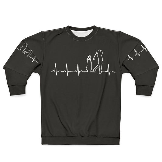 Golf Heartbeat Sweatshirt for Golfers