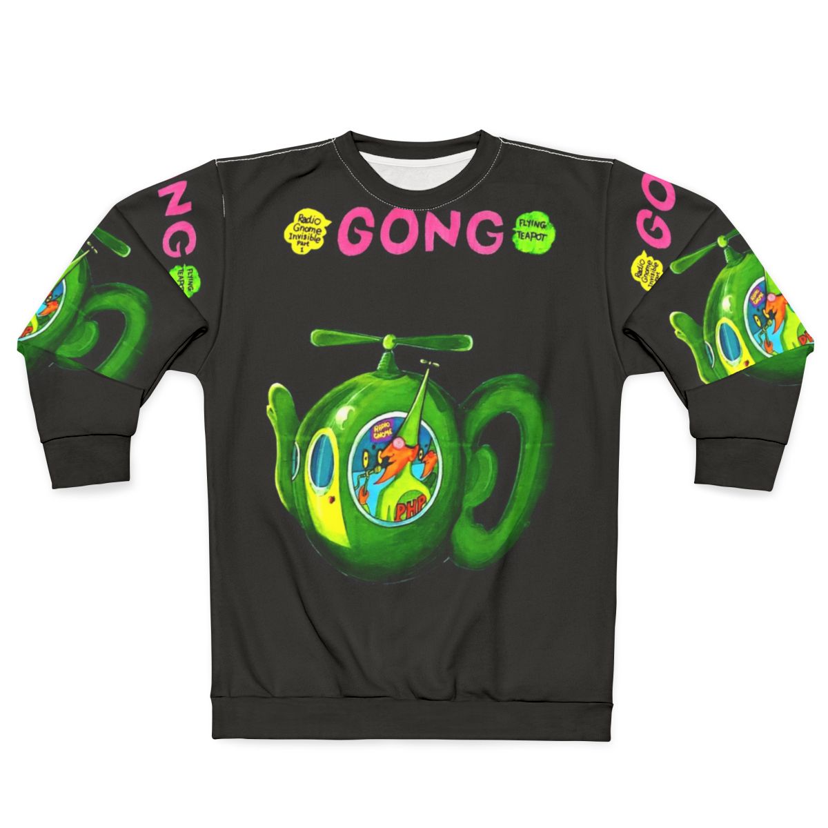 Vintage Gong Flying Teapot Sweatshirt