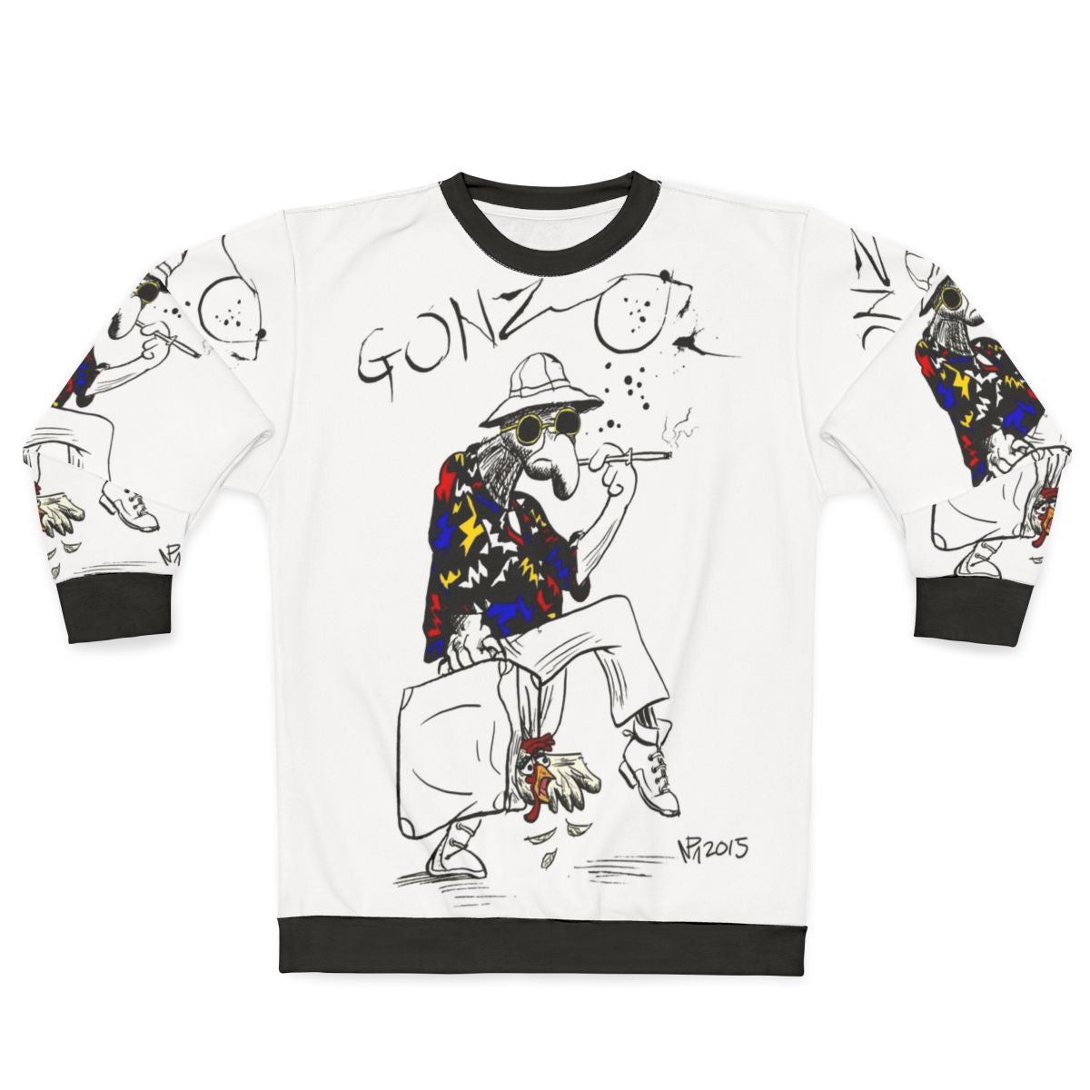 Gonzo Fear and Loathing in Las Vegas Parody Sweatshirt