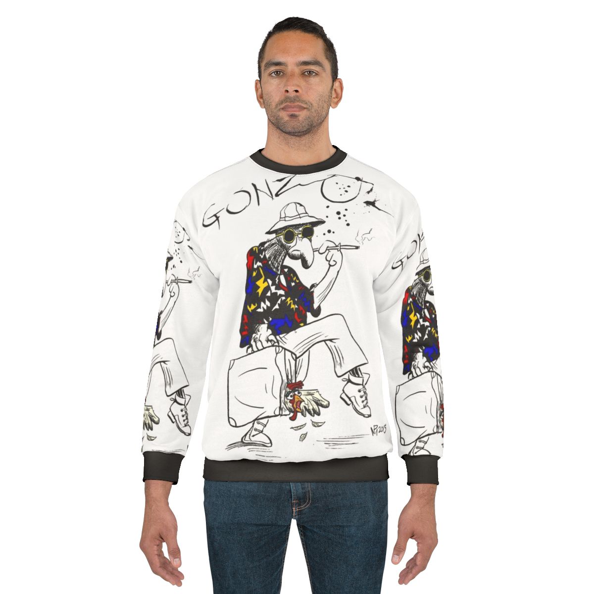Gonzo Fear and Loathing in Las Vegas Parody Sweatshirt