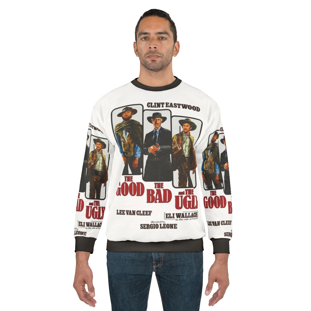 Vintage style "The Good, The Bad and The Ugly" sweatshirt featuring Clint Eastwood