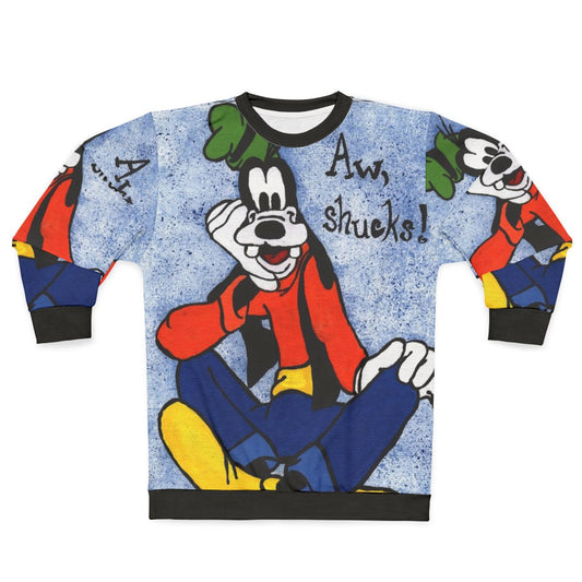Goofy Painting Disney Cartoon Sweatshirt