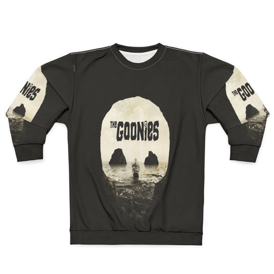 Goonies Sweatshirt with Iconic Skull and Crossbones Design