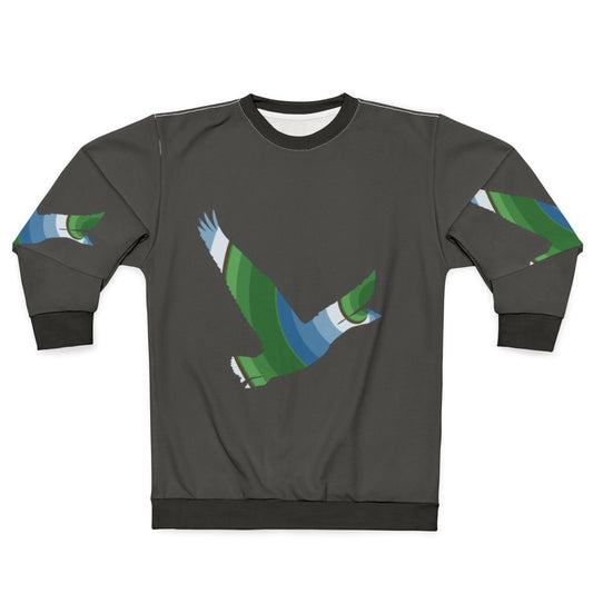 Legendary Goose Sweatshirt with Colorful Abstract Animal Art Design