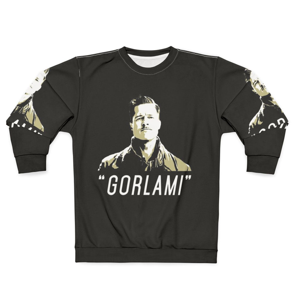Gorlami Sweatshirt with Brad Pitt Inglorious Basterds Inspired Design