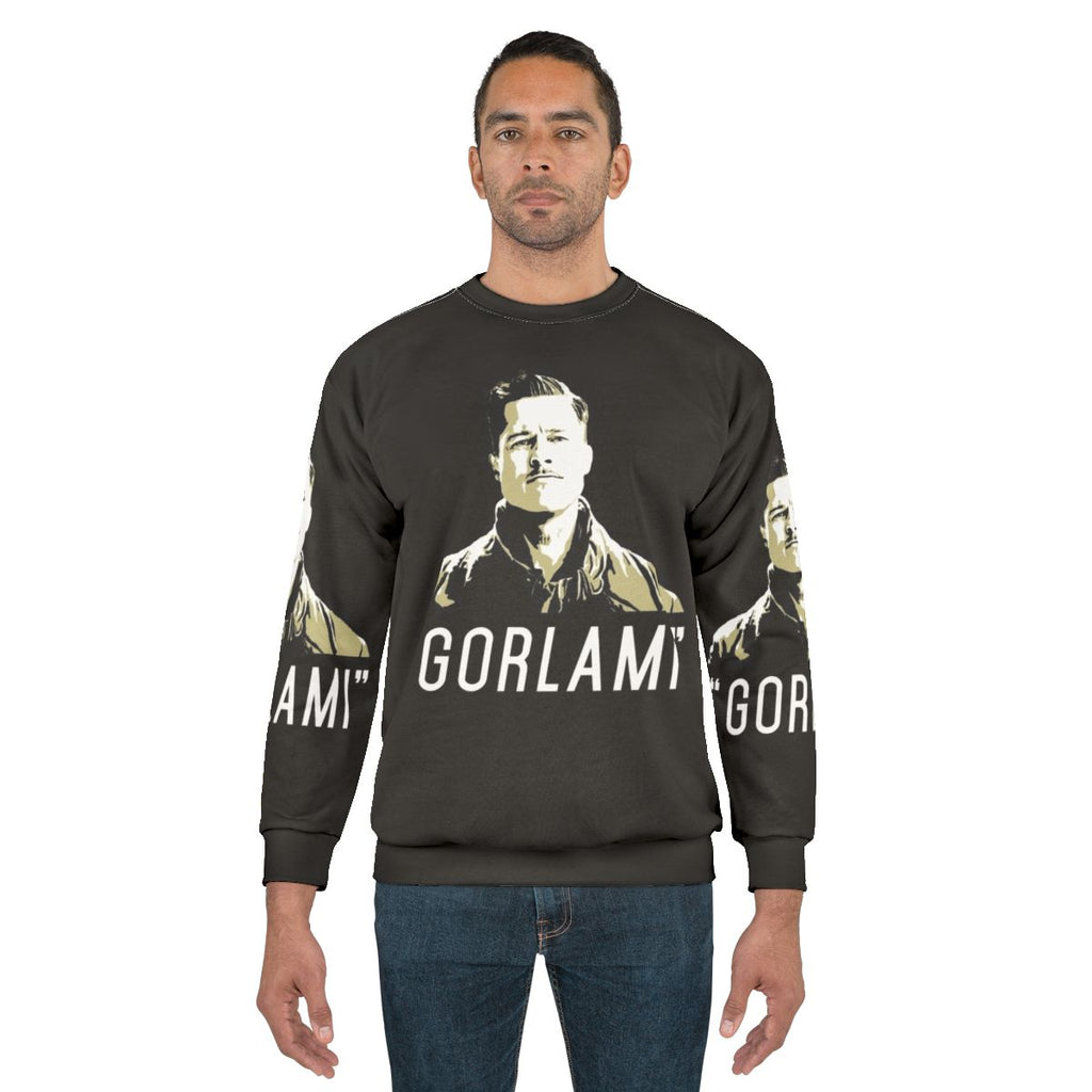 Gorlami Sweatshirt with Brad Pitt Inglorious Basterds Inspired Design