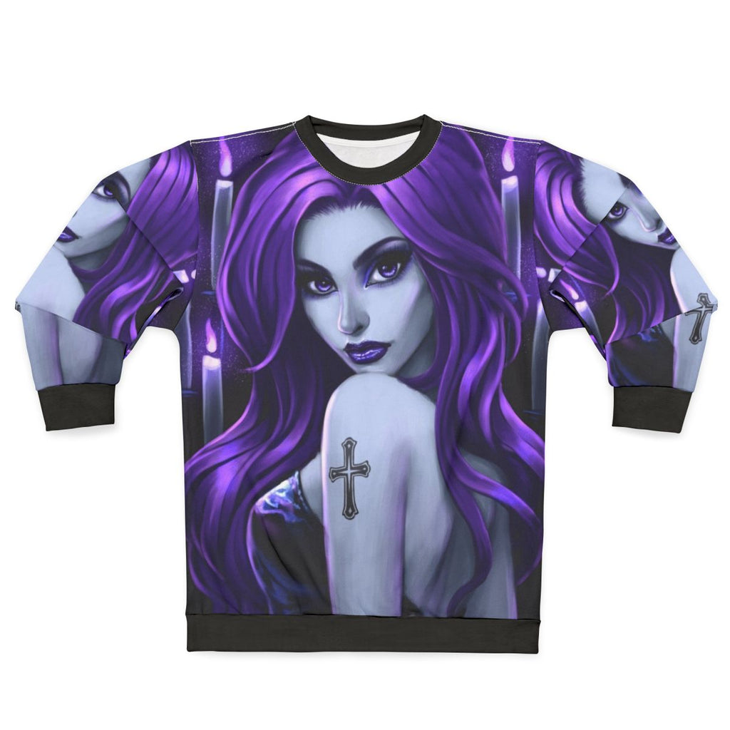 Goth beauty purple sweatshirt