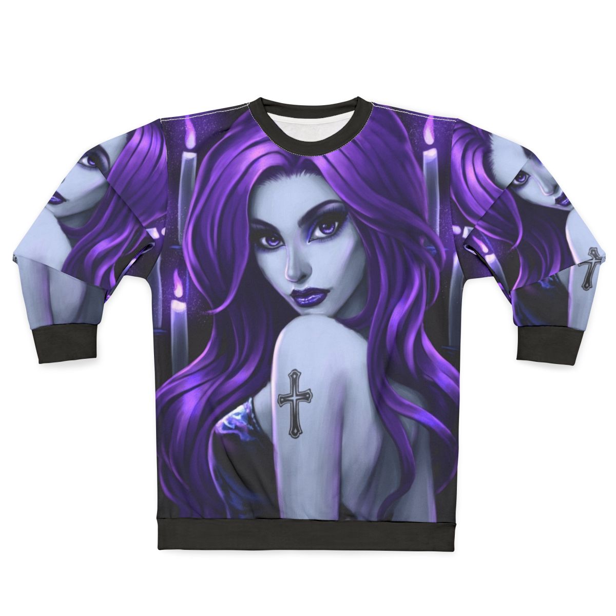 Goth beauty purple sweatshirt