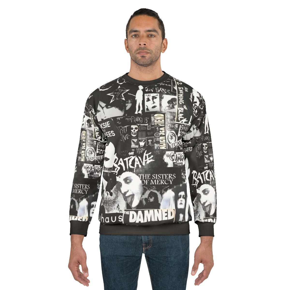 Goth It Up Retro 80s Gothic Punk Sweatshirt