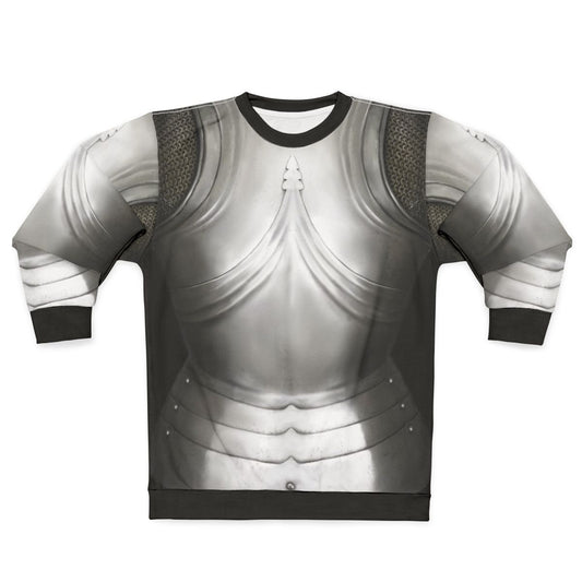Gothic German knight in cuirass design sweatshirt