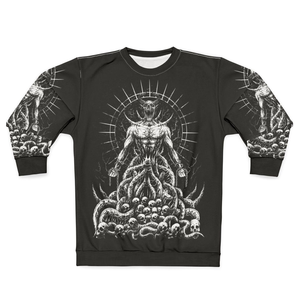 Gothic Satanic Lucifer Sweatshirt - Dark Occult Apparel