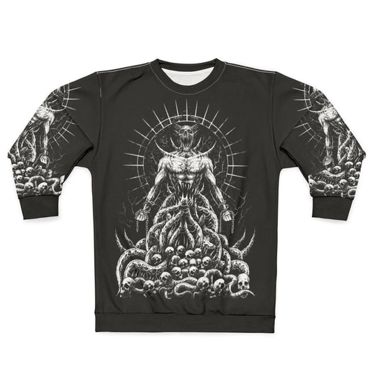 Gothic Satanic Lucifer Sweatshirt - Dark Occult Apparel