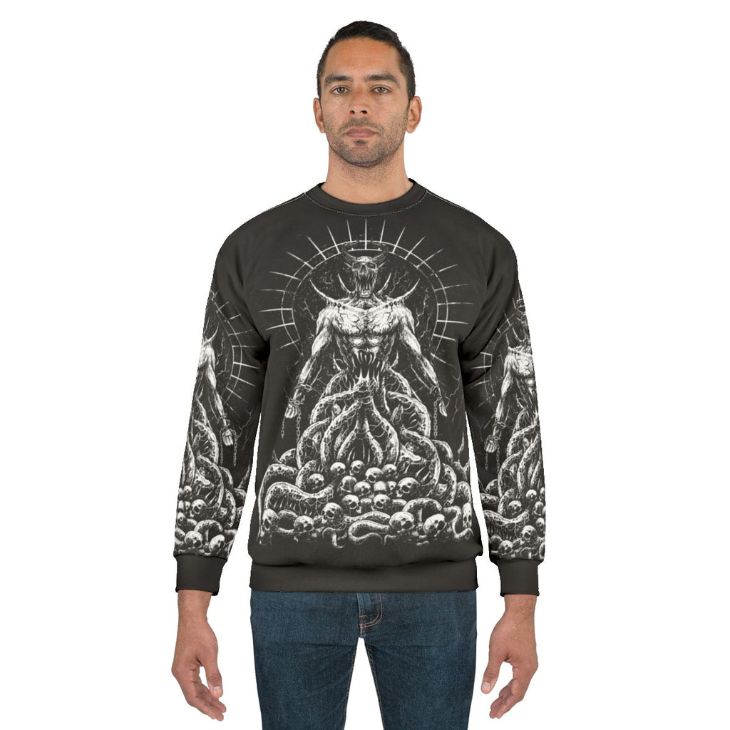 Gothic Satanic Lucifer Sweatshirt - Dark Occult Apparel