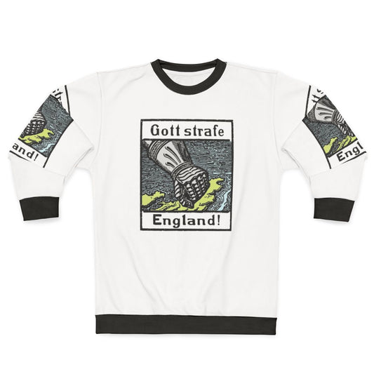 German Patriotic Sweatshirt with "Gott Strafe England" Slogan