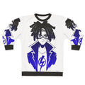 Gradient Static Sweatshirt featuring a cool superhero fanart design