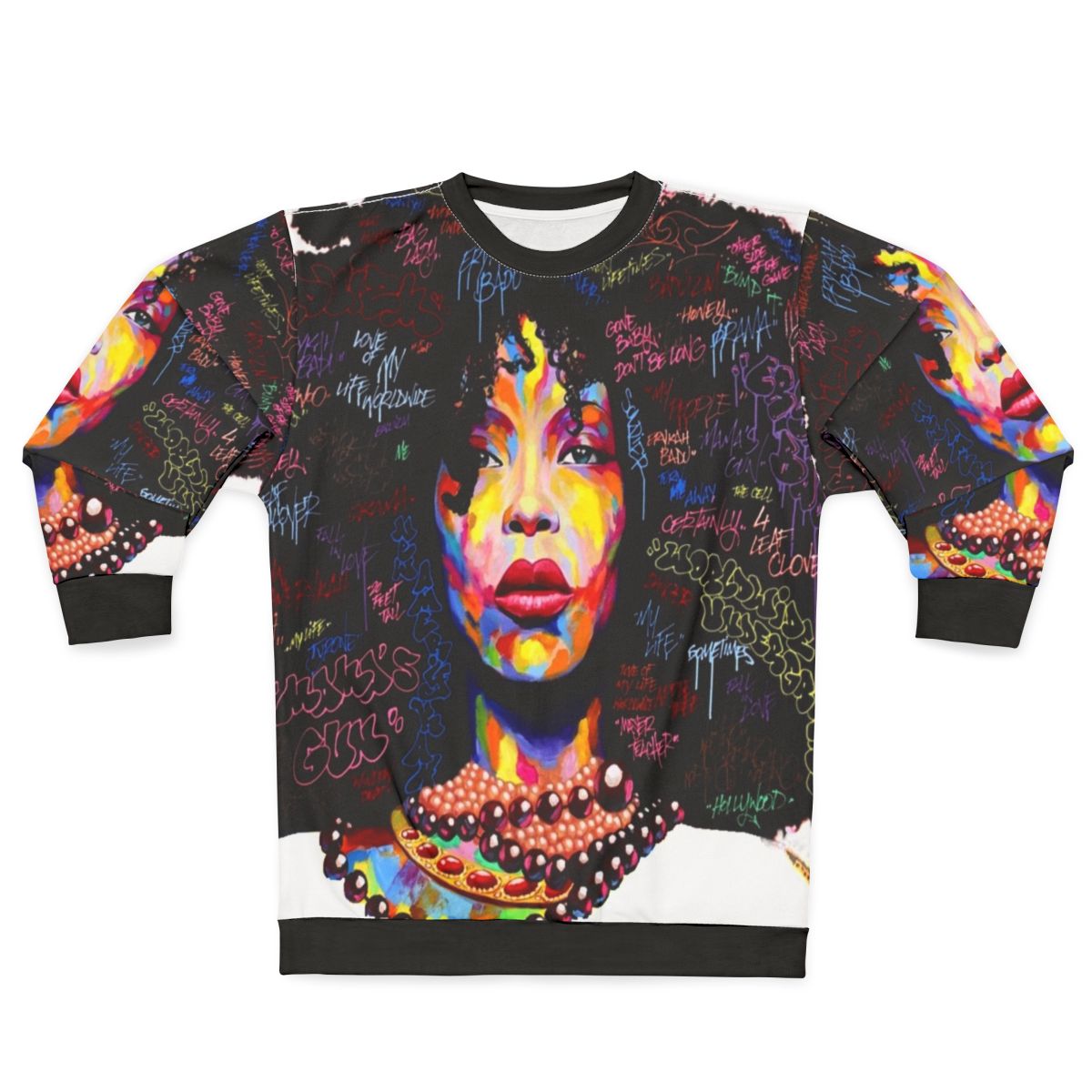 Graffiti-inspired hip hop sweatshirt