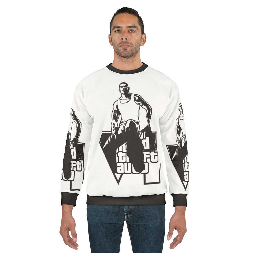 Grand Theft Auto inspired gaming sweatshirt