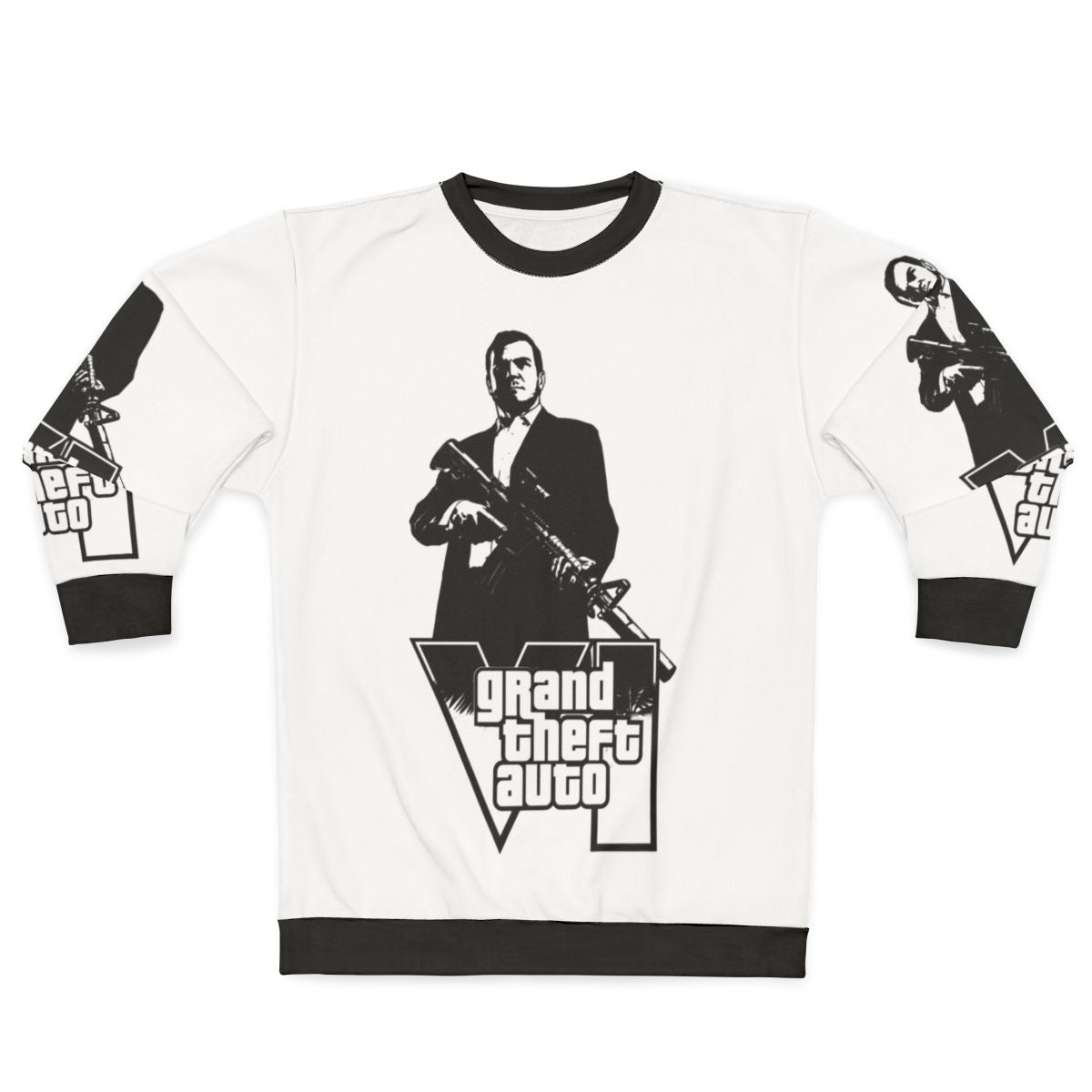 Grand Theft Auto Sweatshirt featuring iconic GTA game design