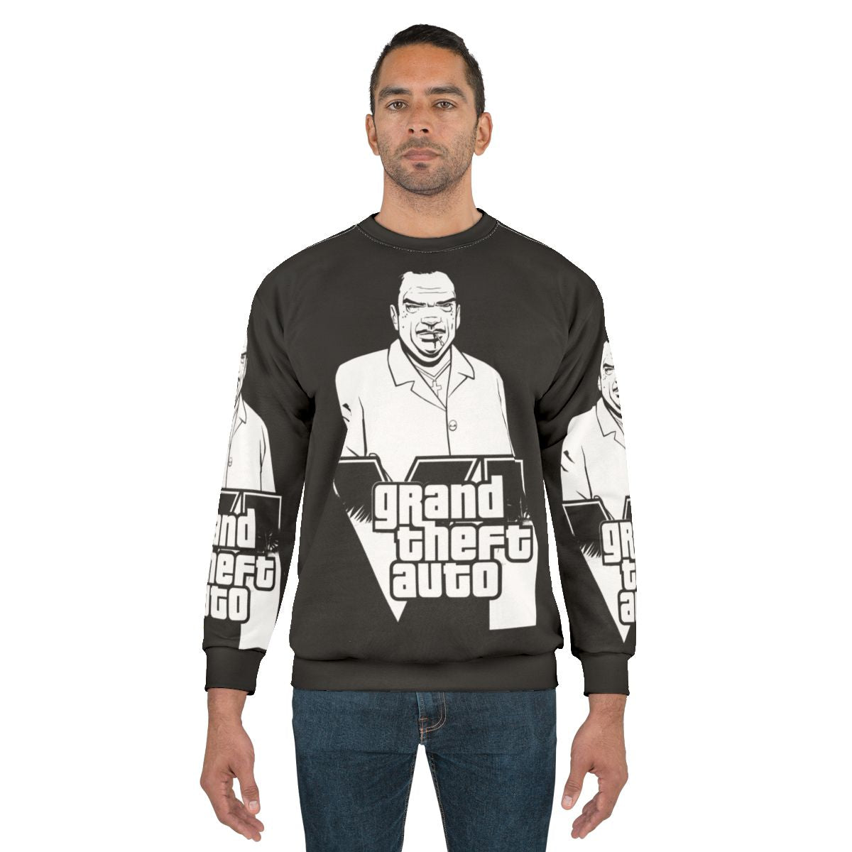 Grand Theft Auto Sweatshirt featuring classic GTA video game graphics