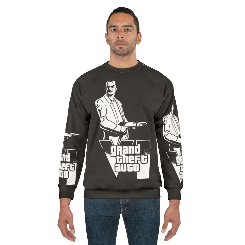 Grand Theft Auto 6 Sweatshirt with Retro Gaming Inspired Design