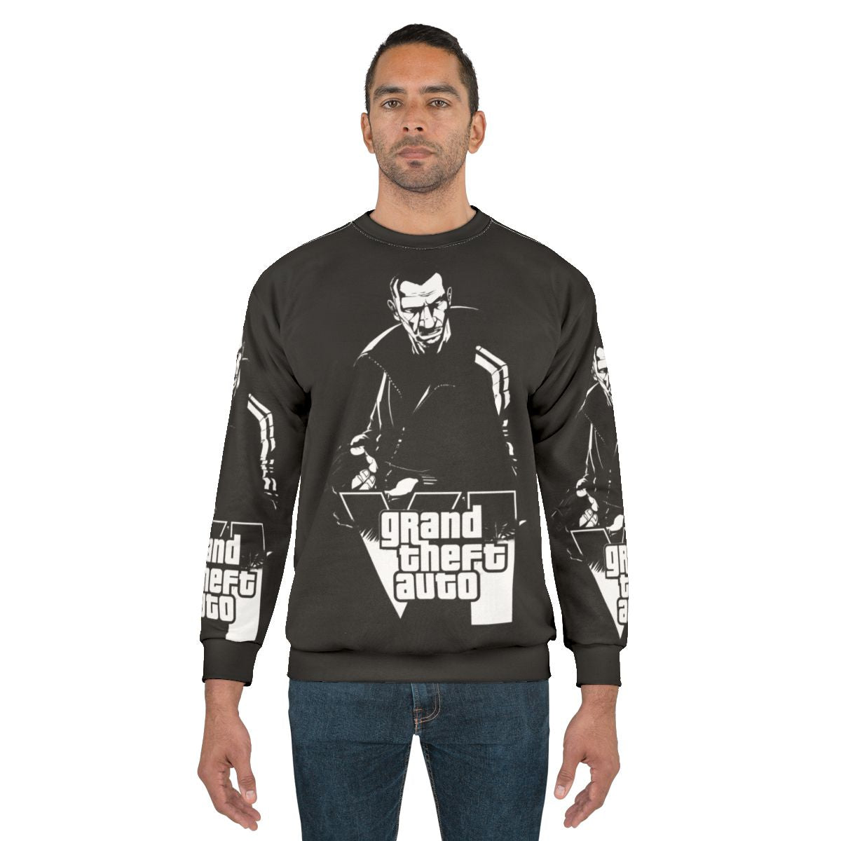 Grand Theft Auto Sweatshirt featuring classic gaming design
