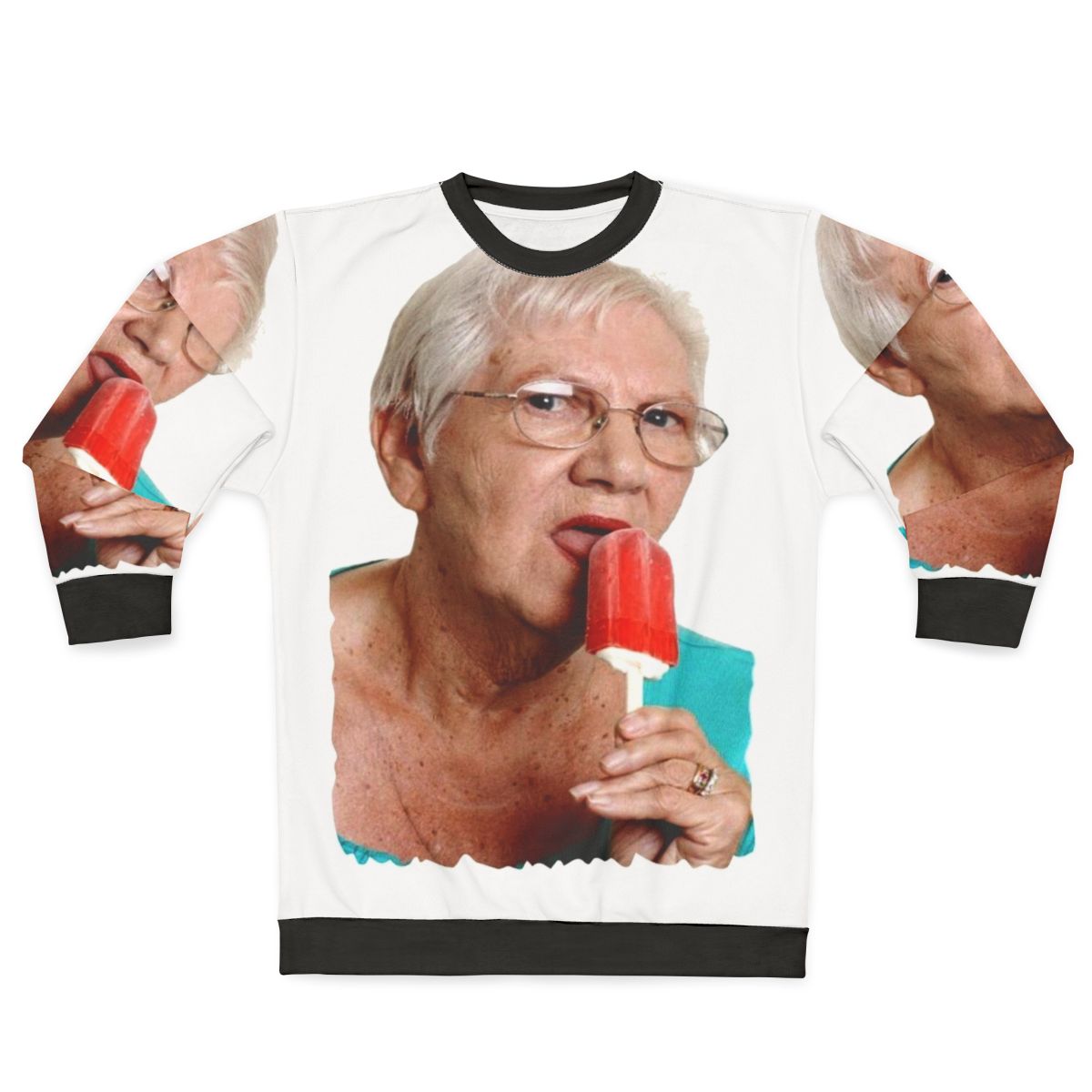 Grandma Granny Ice Cream Sweatshirt, Funny Offensive Novelty Graphic Tee