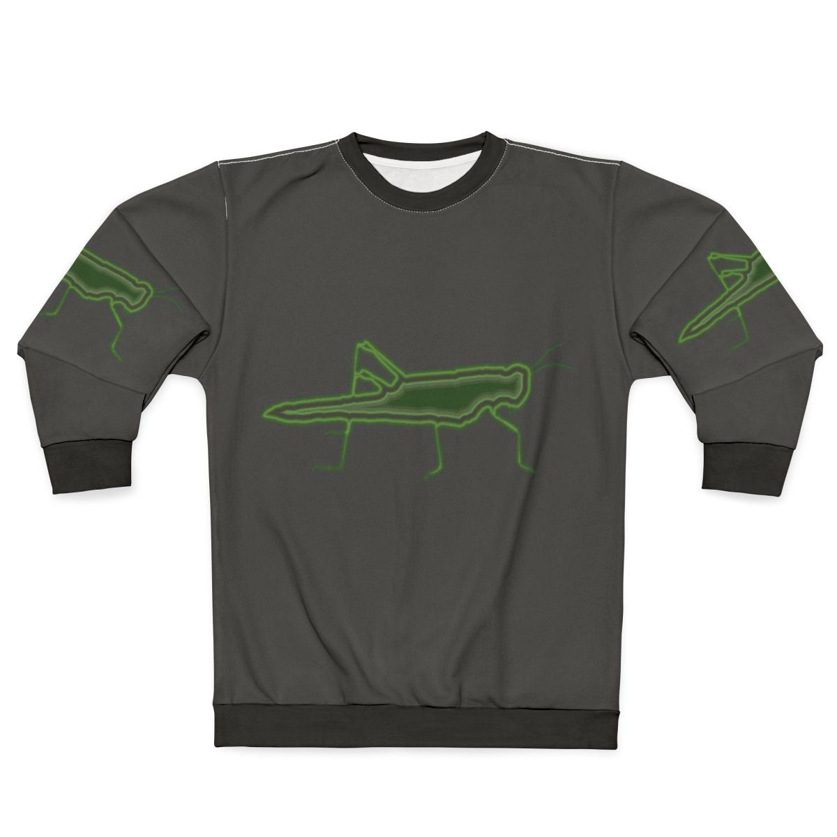 Legendary Grasshopper Sweatshirt with Colorful Animal Art Design