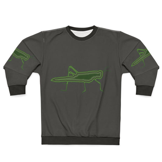 Legendary Grasshopper Sweatshirt with Colorful Animal Art Design