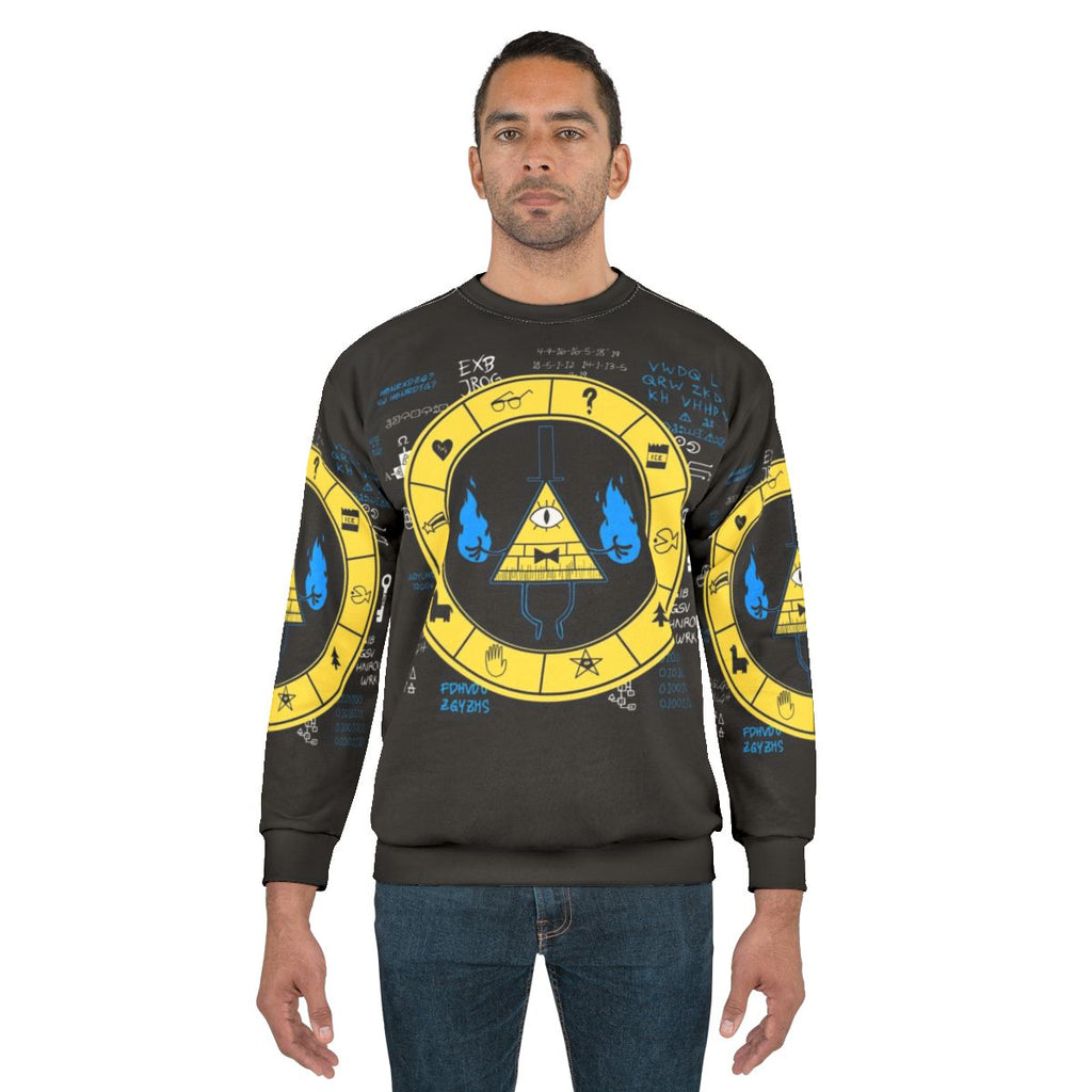 Gravity Falls Bill Cipher Zodiac Symbol Sweatshirt