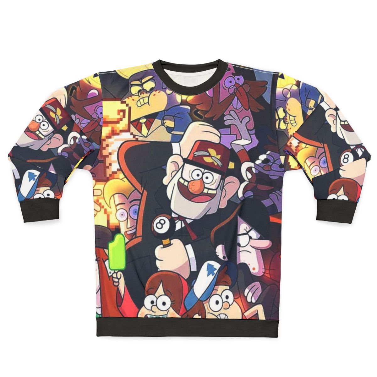 Gravity Falls Cartoon Graphic Sweatshirt