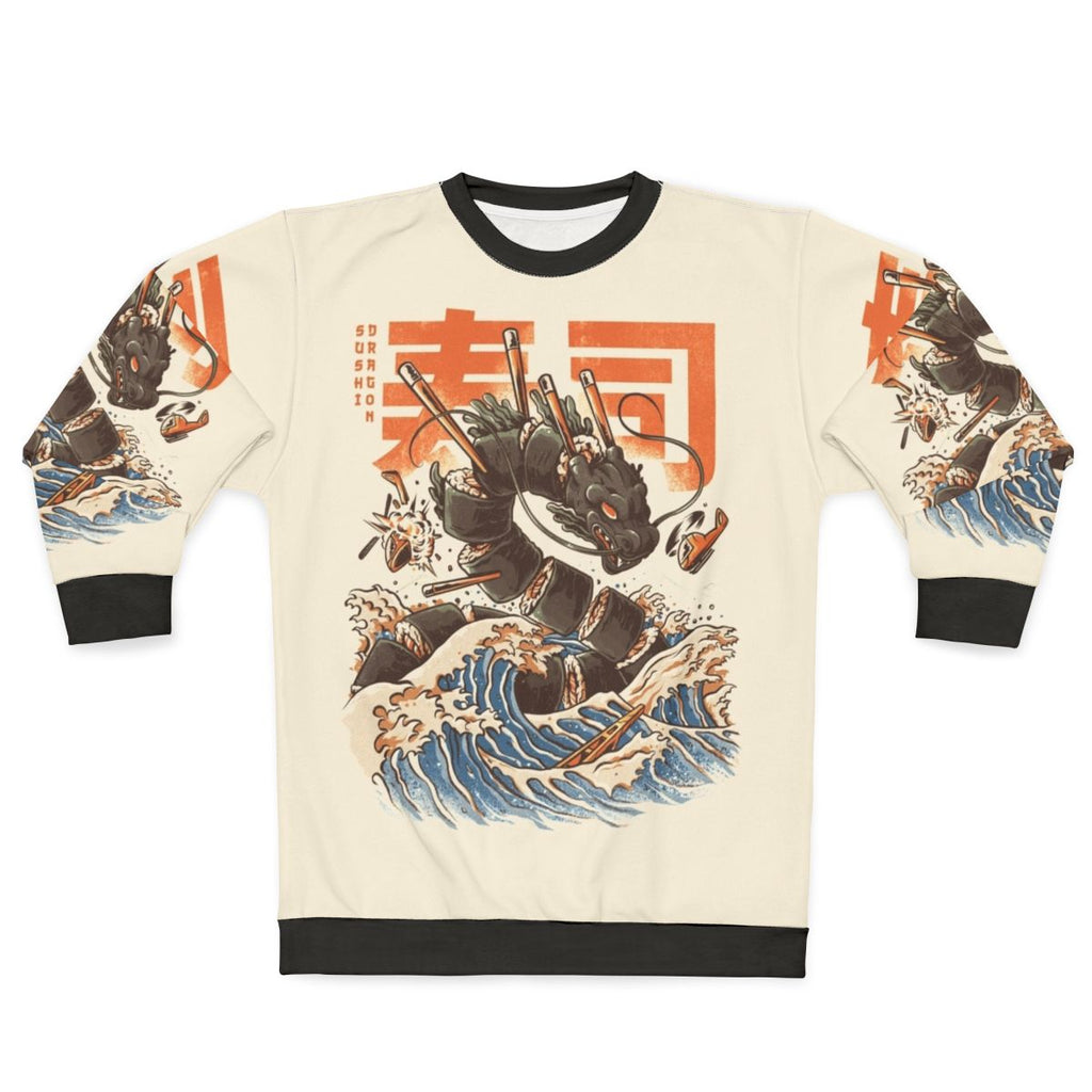 Japanese-Style Dragon Sushi Sweatshirt