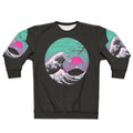Japanese-inspired retro wave sweatshirt